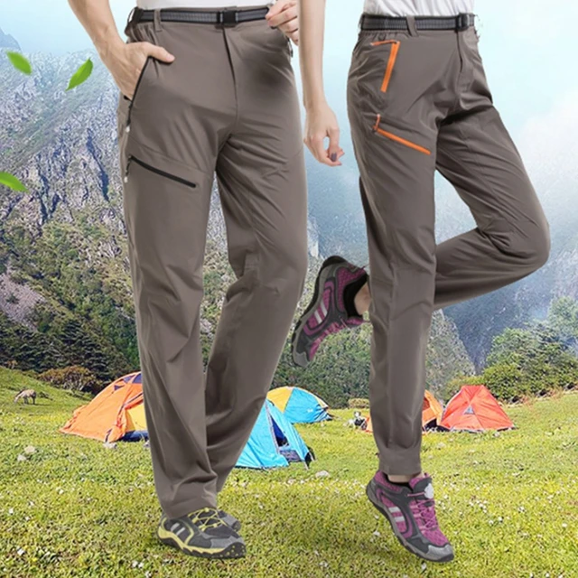 Pantalones de finos de secado rápido para mujer, pantalones de Trekking de escalada, elásticos,