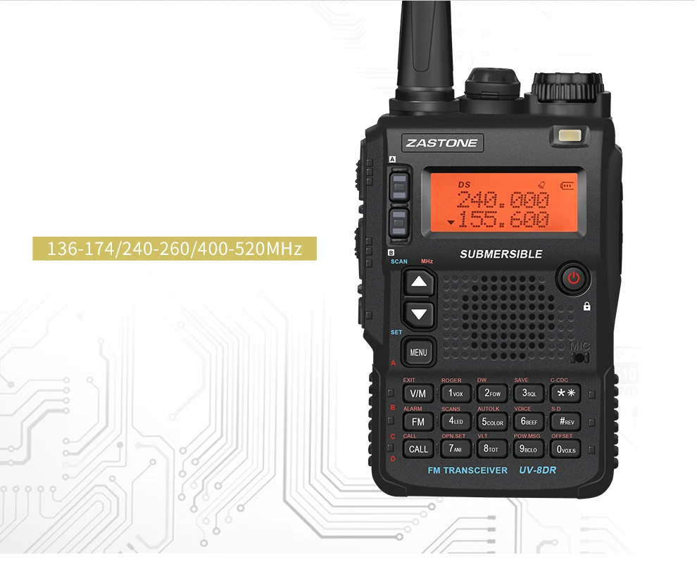 2 шт) Zastone UV-8DR 5 Вт Мини Радио VHF/UHF 136-174 МГц 400-520 МГц рация CB Ham Радио 128 канал двухстороннее радио telsiz