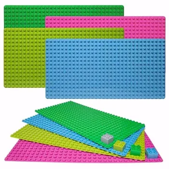 

Base Plate 32*16 Dots Big Size Blocks Baseplate Compatible Duplo 51*25.5 cm DIY Building Blocks Base For Kids Gift drop
