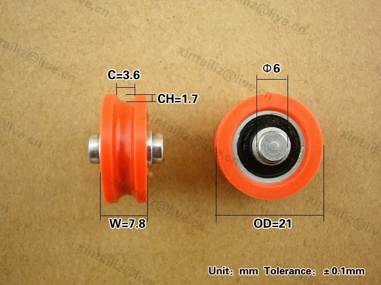 Мм 10 мм шт. 21 мм* 8 Алюминий Дверной ролик колесико u groove шкив окна ролик