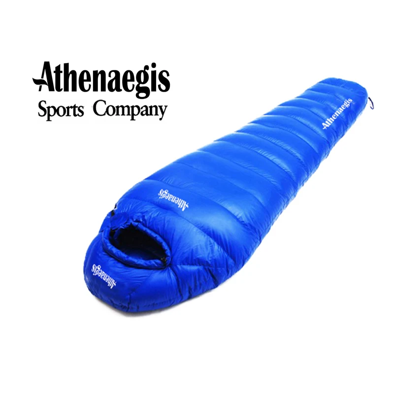 Hot Product  Athenaegis 2800G White Goose Down Filling Breathable Waterproof Mummy Style Winter Sleeping Bag Sac