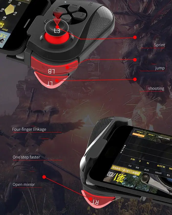 Pubg мобильный игровой коврик Bluetooth cконтроллер джойстик физическая помощь