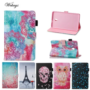 

Wekays Cartoon Leather Case With Card Slots For Samsung Galaxy Tab A 8.0 (2017) T380 T385 Case Folio Stand Protector Skin Cover