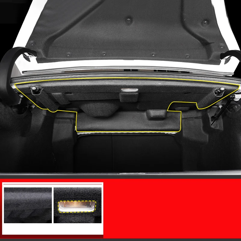 Багажник звукоизоляционный хлопок хвост коробка изоляции остановить амортизирующие хлопок изменение специальный для Toyota Avalon - Цвет: as picture 1pcs