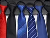 25 colores Pre-Corbata atada para hombre flaco cremallera corbatas Rojo Negro Azul sólido Color Delgado estrecho novio fiesta vestido corbata presente ► Foto 1/6