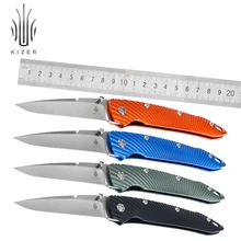Kizer folding knife pocket knife high quality edc survival knife s35vn steel blade with aluminium handle hunting camping tools Kizer folding knife pocket knife high quality edc survival knife s35vn steel blade with aluminium handle hunting camping tools