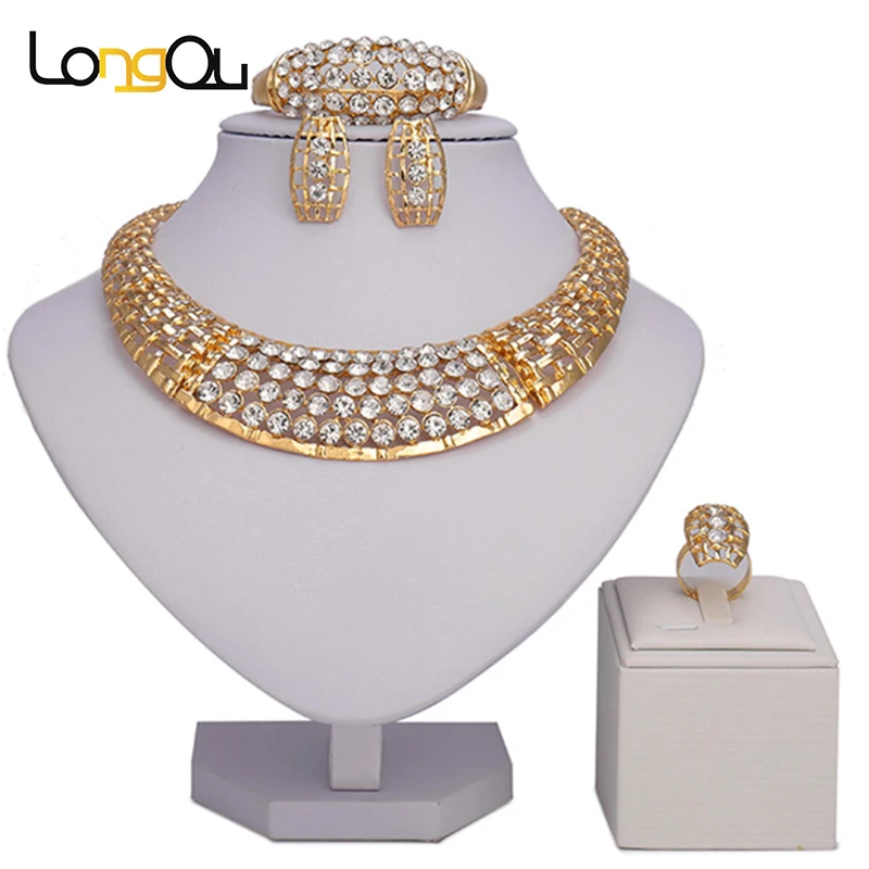 Wholesale Bridal Gift Nigerian Woman Wedding African Beads Jewelry Set