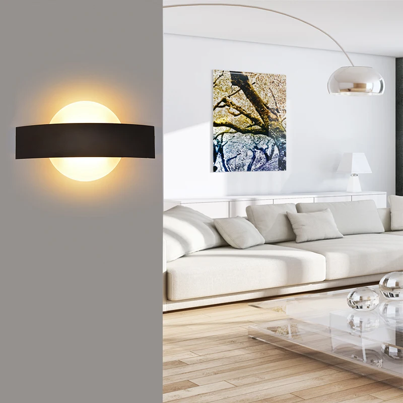 Feimefeiyou 6 Вт акриловый настенный светильник AC85-265V настенный светильник, декоративный светильник для гостиной, спальни, коридора, настенные светильники