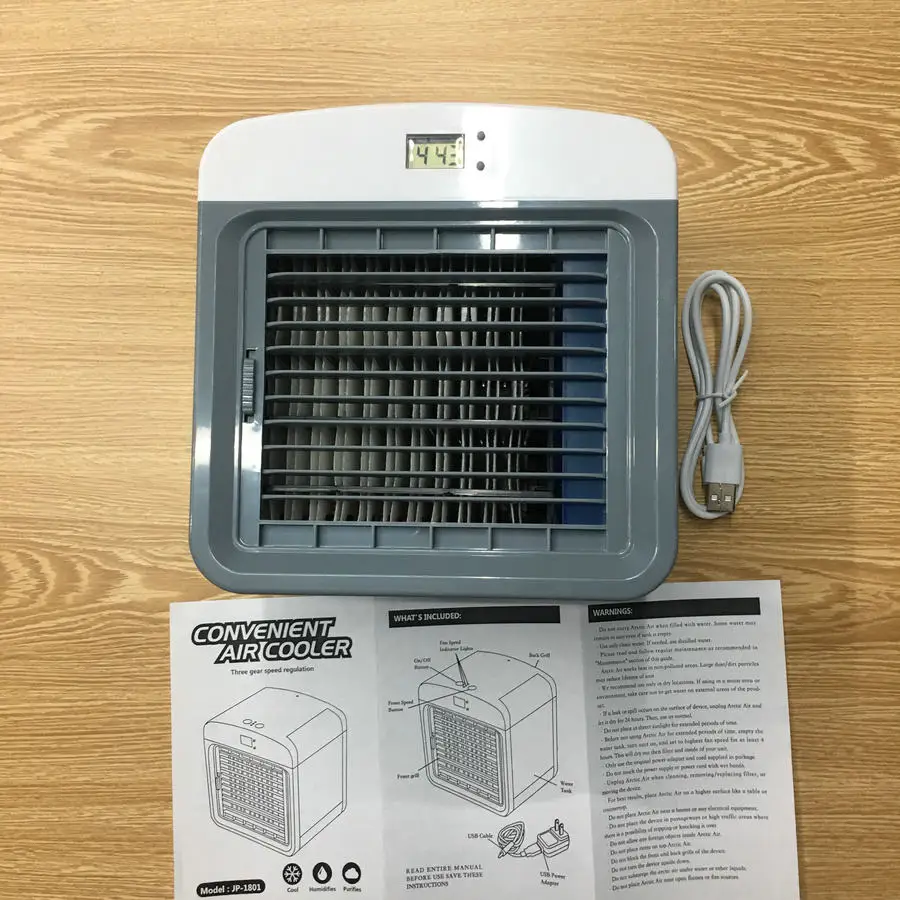 

Portable Mini Air Conditioner Fan Personal Space Cooler The Quick Easy Way to Cool Any Space Home Office Desk time show