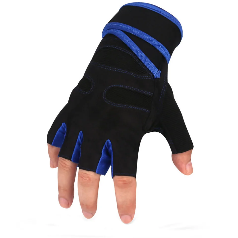 

1Pair Fitness Weight Lifting Gloves Gym Training Gloves Bar Grip Half Finger Breathable Anti Slip Exercise Cycling Wrist