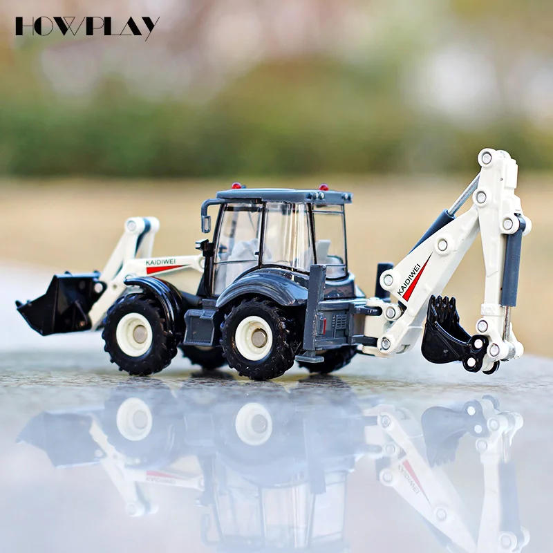 

HowPlay 1:50 Two-way Forklift Alloy Excavator Bulldozer Back Hoe Loader shovel Diecast Model For Kid Gift Toys collections toys