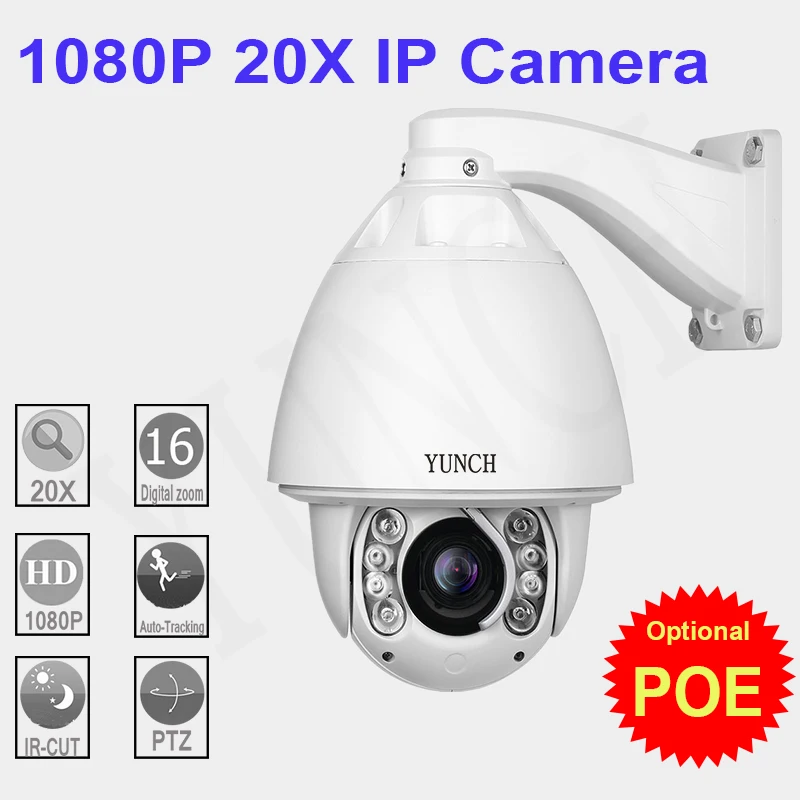 

Auto Tracking 2MP SONY cmos 20x Zoom PTZ IR CCTV Security Camera Surveillance Dustproof Waterproof Wiper built-in Heater&FAN