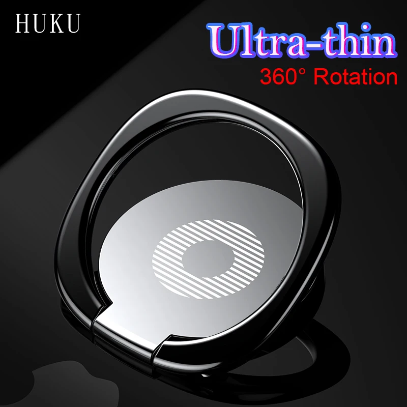

HUKU 360 Rotate Universal Magnetic Mobile Phone Ring For iPhone Samsung Huawei Finger Ring Mount Car Phone Holder Stand Bracket