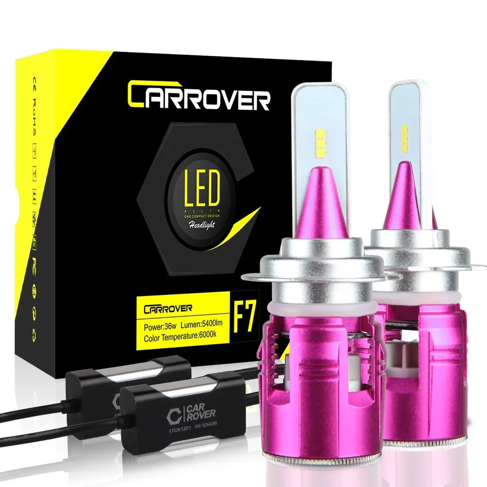 

Car Rover Car Headlight LED H4 H7 6000K LED Bulb 72W Super Bright Canbus LED H7 H1 H4 Hi Lo Auto Headlamp with CSP Chip 12V 24V