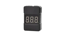 BX100 1 8S Lipo Battery Voltage Tester Low Voltage Buzzer Alarm Checker with Dual Speakers F18255
