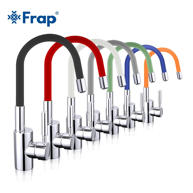  Frap New Arrival 7-color Silica Gel Nose Any Direction Rotation Kitchen Faucet Cold and Hot Water M - 32793751081