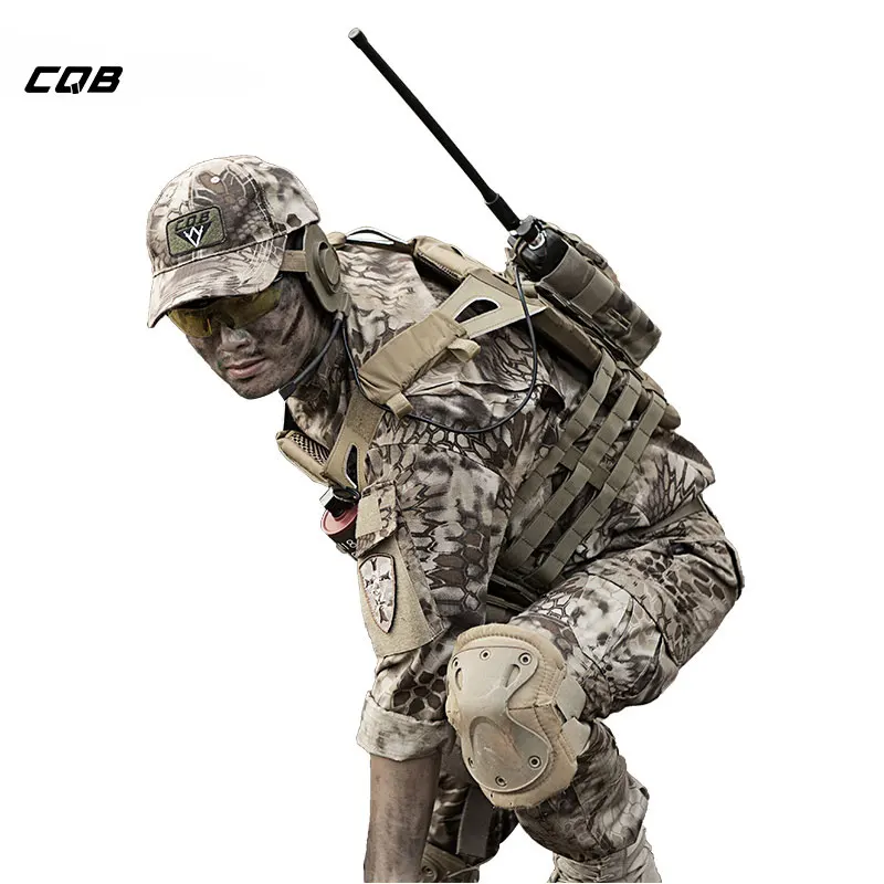 CQB Военная Камуфляжный костюм куртка Для мужчин охота одежда армии США