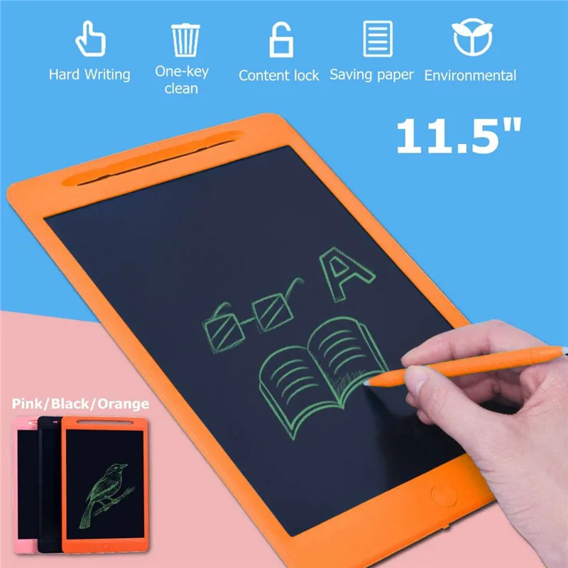 ЖК-планшет 11,5 дюймов цифровой чертежный электронный блокнот для рукописного ввода доска для записей детская письменная доска подарки для детей