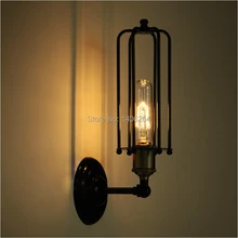 LOFT ретро Винтаж Эдисон промышленного мини клетка стены света(в том числе лампы) кафе-бар Кофе Магазин Зале магазина Клуб Лампы