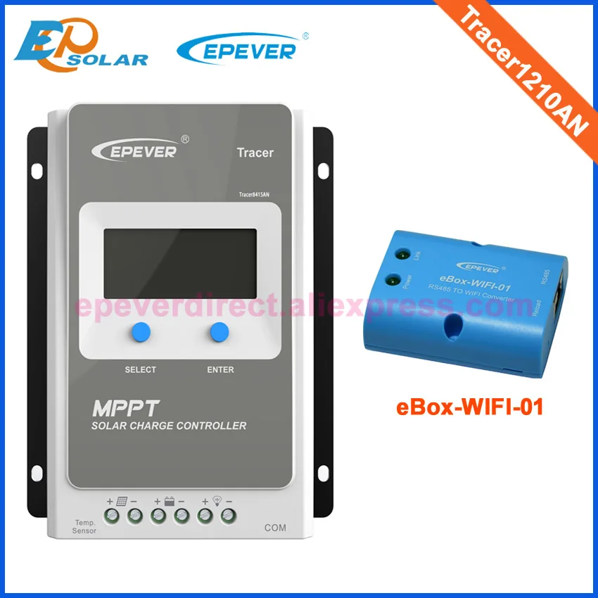 

EPsolar mppt tracer1210AN solar controller built in LCD display with eBOX-wifi-01 wifi connect function 10A 10amp