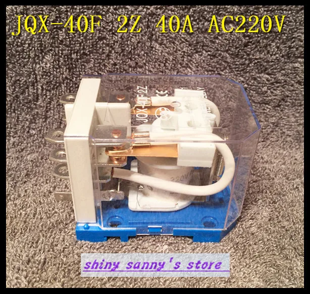 

1Piece JQX-40F 2Z 40A AC 220V Coil PCB Power Relay Brand New