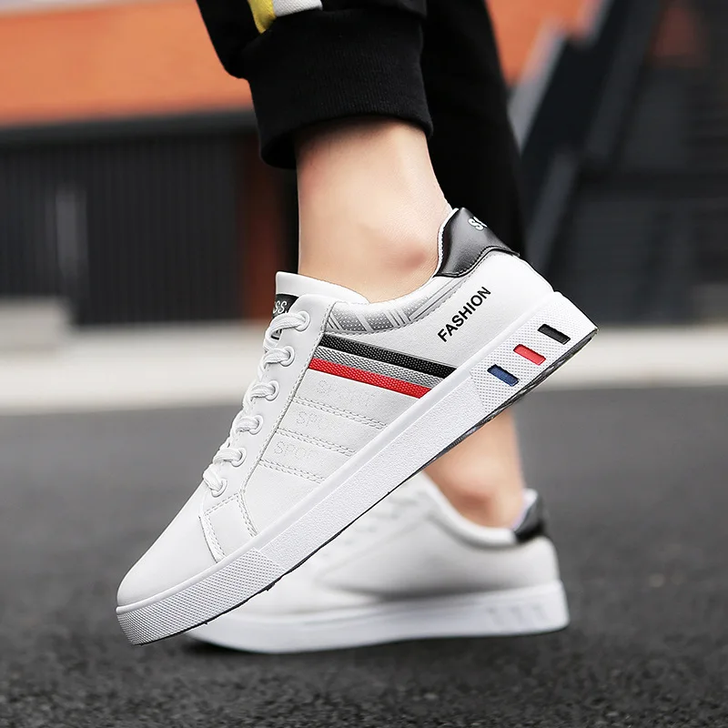 

2019 Spring White Shoes Men Shoes Black Men's Casual Shoes Male Sneakers Street Cool Man Footwear tenis masculino NX3