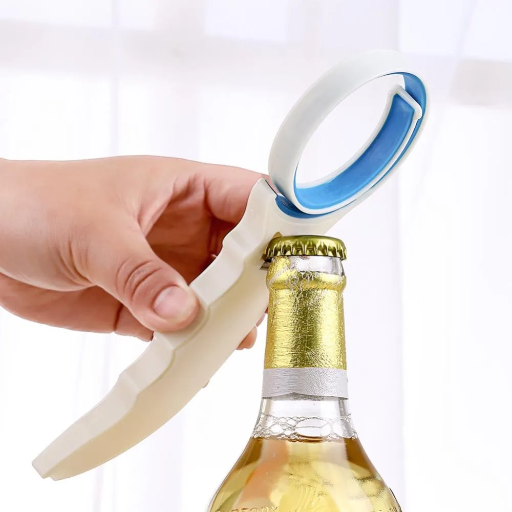 

3 In 1 Plastic Screw Cap Jar Bottle Wrench Opener Anti-Slip Handle Kitchen for Beer Bottle Jar Opener