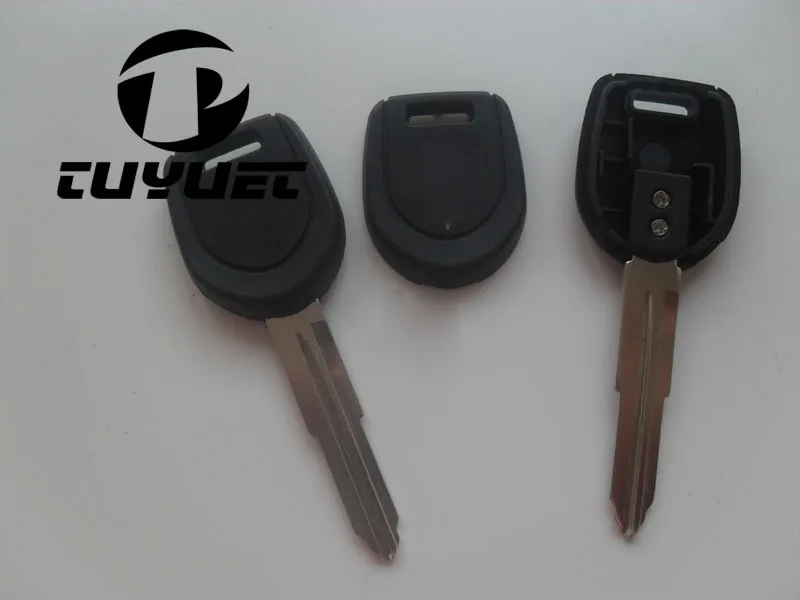 Transponder Key Shell For Mitsubishi Left Key Blade Replacement Key Cover Blanks