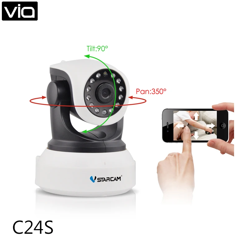 VStarcam C24S Free Shipping HD 1080P Wifi IP Camera use eye4 Free App , cctv Wifi camera Support 64GB card VStarcam C24S Free Shipping HD 1080P Wifi IP Camera use eye4 Free App , cctv Wifi camera Support 64GB card