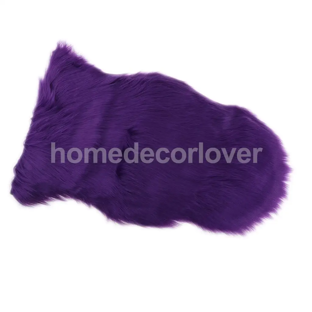 40x60cm Sheepskin Fluffy Skin Faux Fur Fake Rug Mat Rugs For Living Room Bedroom Sofa Floor 
