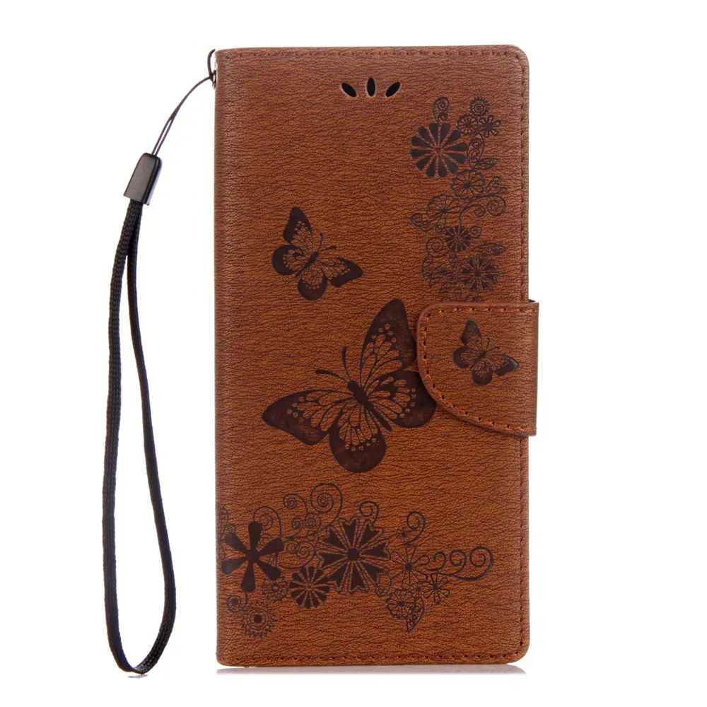 

For Sony Xperia XA1 Ultra Case Leather PU Flip Cover Embossing Flower Butterfly Wallet Book Holster For Sony XA1 Ultra Phone