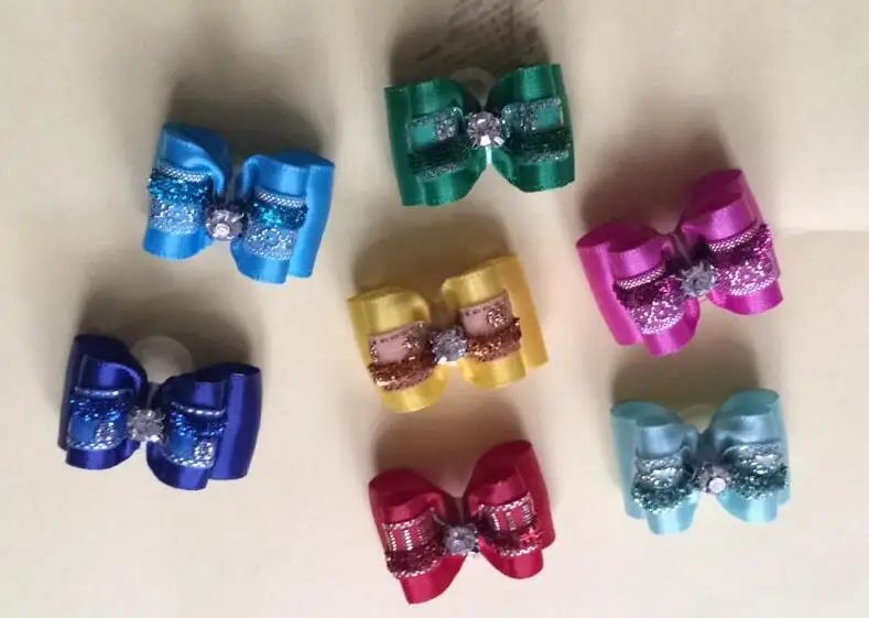 

Free Shipping 50 pcs/lot Dog Bows pet c decoration Hair bows dog Bows tiny bow