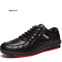 Koovan/мужские ботинки; коллекция года; повседневные мужские ботинки в деловом стиле; сезон осень-зима; теплая трендовая обувь; мужские повседневные хлопковые ботинки