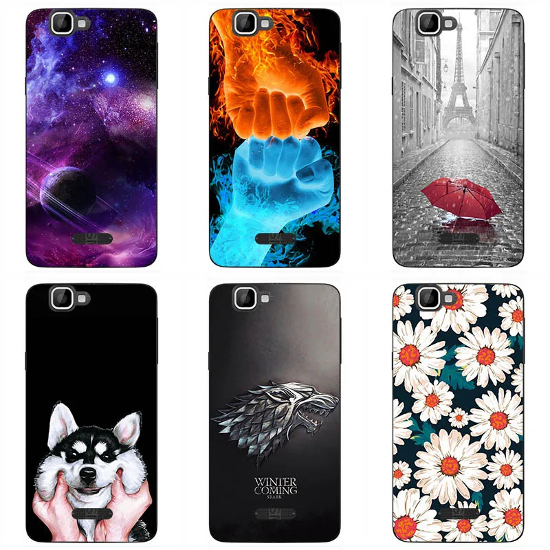 

Soft silicone Cover For Wiko Rainbow Silicone Painting Phone Case For Wiko Explay Fresh Soft TPU Patterned fitted Case shell