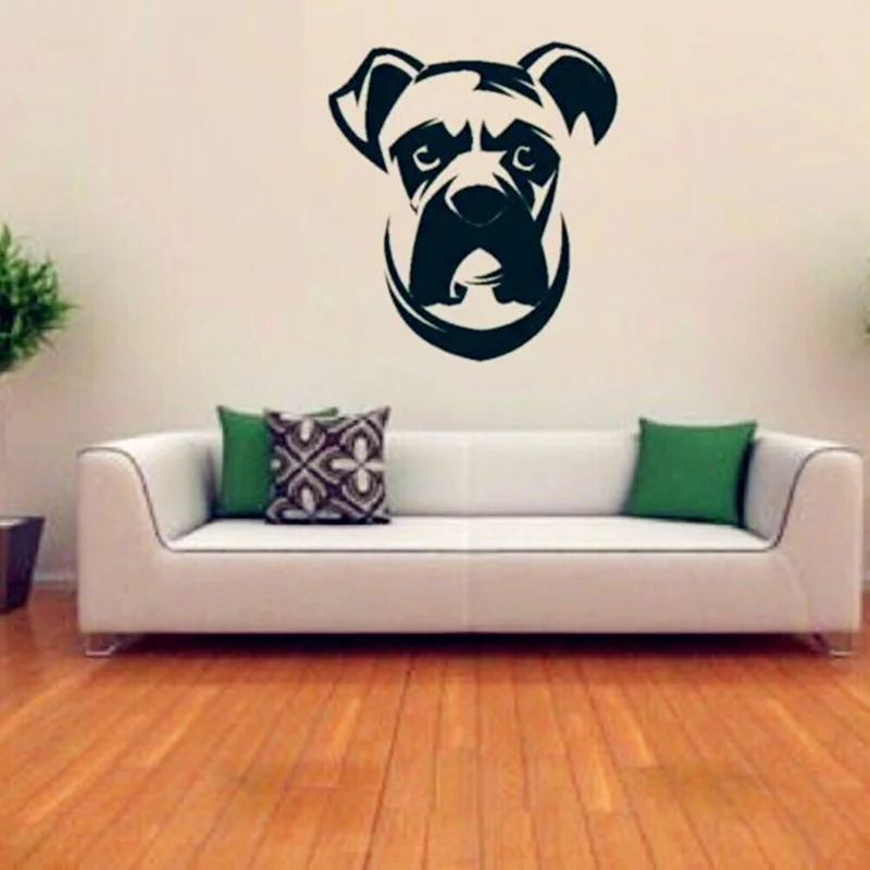 boxer dog wall decal vinyl sticker cute dogs wallpaper kids wall