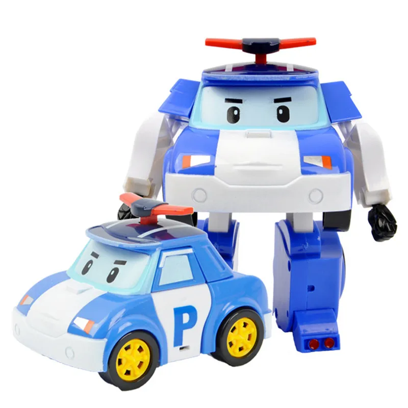 6 шт./лот Robocar Poli Корея аниме Acion фигурка робот автомобиль трансформация поли игрушки для детей лучший подарок