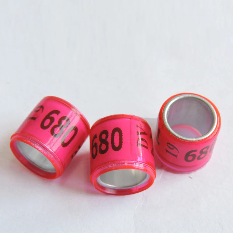 20pcs/lot Digital Bird Foot Ring Bird Parrot Pigeon Leg Rings Supplies Accessories Training Tool