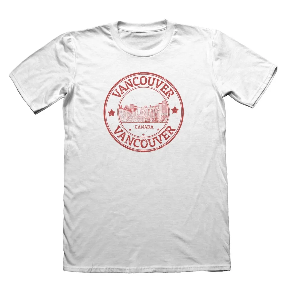 2019 Hot Sale 100% cotton Vancouver Canada T Shirt Mens