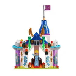 Стиль для девочек большие размеры блоки игрушки принцесса и замок Детские Обучающие строительные детские развивающие игрушки
