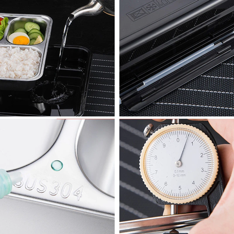 ACEBON Ланч бокс термобенто с столовыми приборами экологичный пищевой контейнер