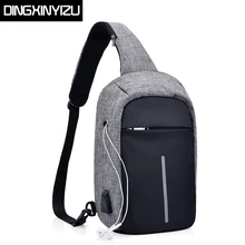 Dingxinyizu бренд противоугонные Для мужчин груди мешок одного плечевой ремень обратно Сумки для Для женщин Повседневное путешествия Курьерские сумки Bolsas feminina
