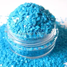 Синий устойчив к растворителям блеск для ногтей искусство Блеск украшения для ногтей