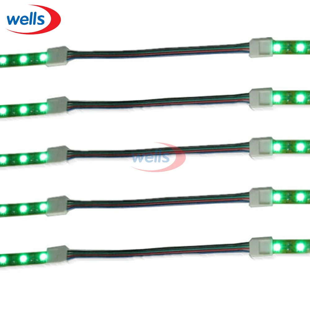 5 шт. 2pin 3pin 4pin RGB Разъем 15 см кабель для 5050 WS2811 WS2812B 3 pin Светодиодные ленты