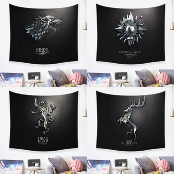 

Game of Thrones Retro Art Tapestries Bathroom Outdoor Tapestry Wall Hanging Sheet Picnic Cloth Home Decor Gift