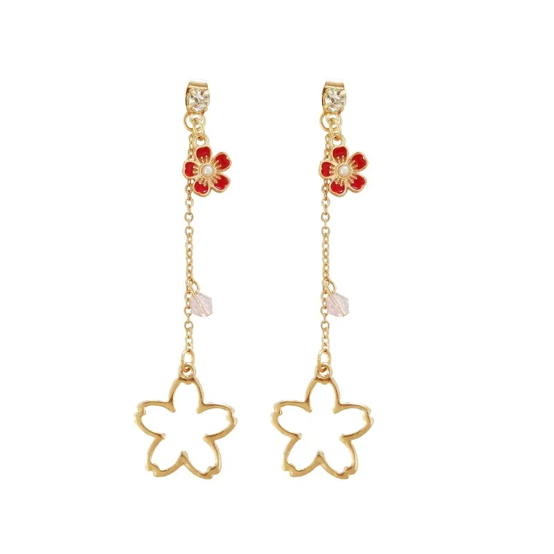 Женские серьги гвоздики с цветком вишни|fashion stud earrings|stud earringsearrings fashion |