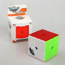 Высокое качество Cyclone Boys Stickerless 2 слоя магический куб 2x2 скоростной куб без наклеек обучающие игрушки для детей подарочная игрушка