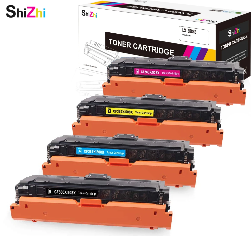 SHIZHI тонер картридж для HP 508X 508A CF360A CF360X CF361X M553 M553dn M577dn M553X M553N M552DN M577 M553|Картриджи с