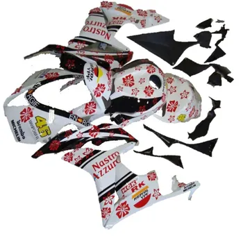 

N-for 600 RR fairing set 07 08 CBR 600RR CBR 600 RR 2007 2008 red flower white motorcycle parts New HOT Injection fairings kits