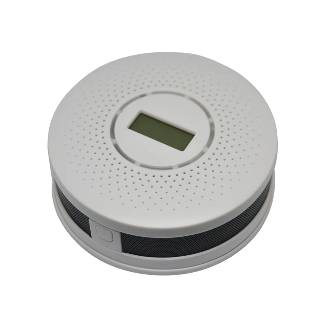 1 PCS Ceiling Standalone Carbon Monoxide and Smoke Combine Detector LCD display screen Fire CO alarm sensor Home security posion