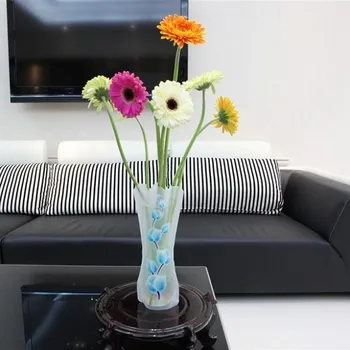 

1000pcs Plastic PVC Foldable Flower Vase DHL Fedex Free Shipping